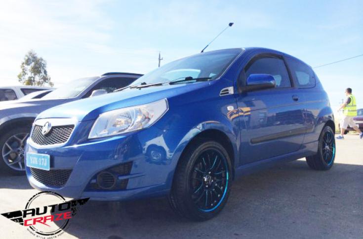 HOLDEN BERLINA DRIFTA BLACK PIPED BLUE